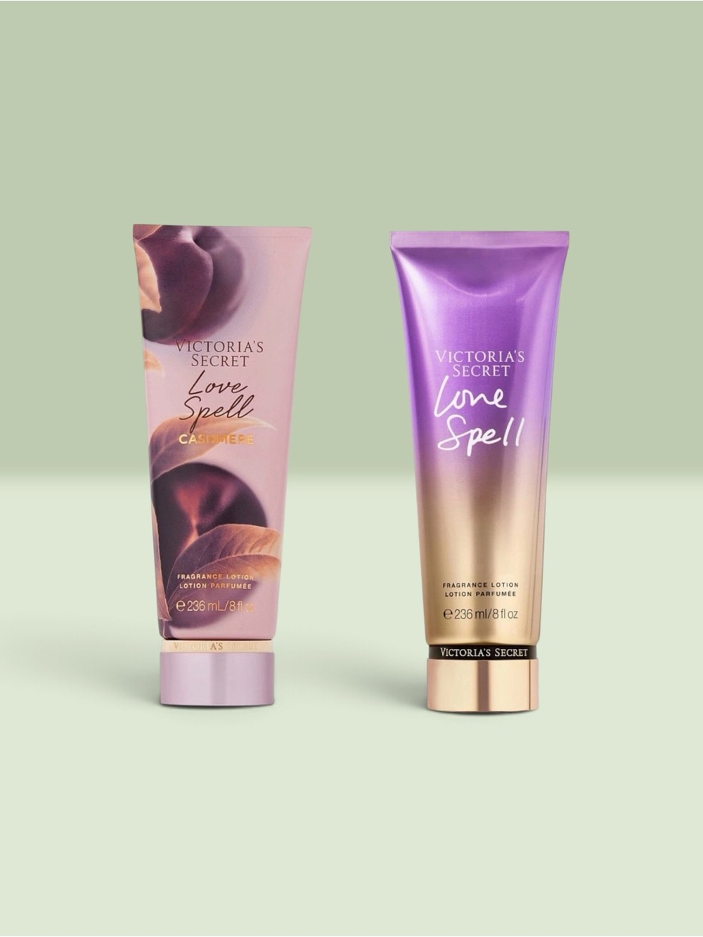 Victoria's Secret LOVE SPELL CASHMERE + LOVE SPELL Fragrance Lotion ~ 8 fl.oz.